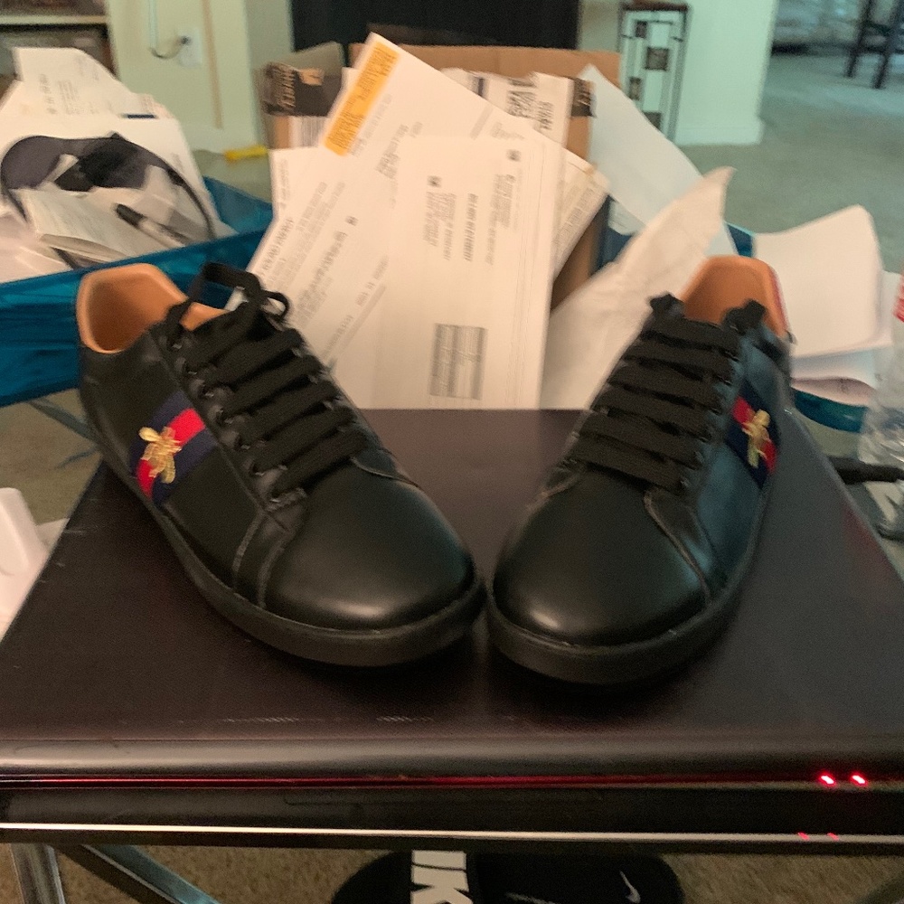 Mens Ace embroidered Gucci